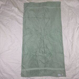 Vintage Fieldcrest Cotton Bath Towel Sage Green 45x25 Soft Absorbent USA Made